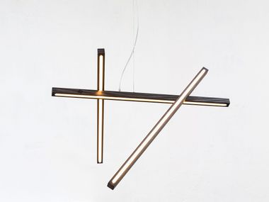 Luminária pendente LED de madeira maciça NEBULA Next Level Design Studio