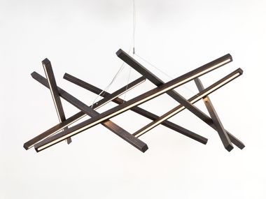 Luminária pendente LED de madeira maciça SIMPLICITY MAX Next Level Design Studio