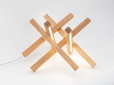 LED solid wood table lamp STELLAR Next Level Design Studio