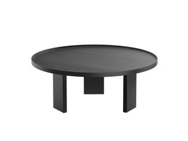 Round wooden central coffee table PIET Noah Living