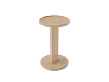 Round wooden side table PIET Noah Living