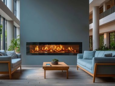 Electric holographic fireplace JANUS 170 SUPER ULTRAWIDE Nobis