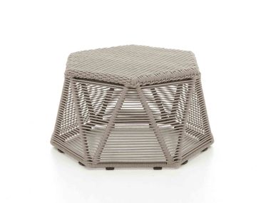 Technical fabric garden stool DIAMOND LOW Nodo Italia
