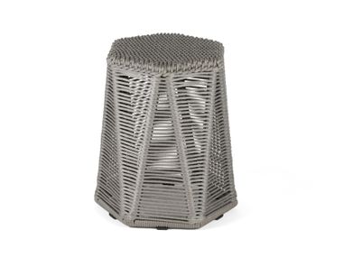 Technical fabric garden stool DIAMOND HIGH Nodo Italia