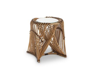 Round rattan coffee table WAVE Nodo Italia