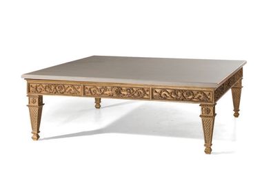 Square solid wood coffee table MG4107 OAK