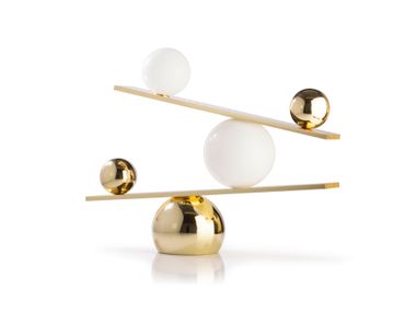 LED steel table lamp BALANCE OBLURE