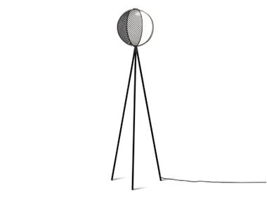 LED glass and steel floor lamp MONDO OBLURE