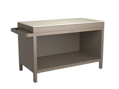 OFYR, OFYR PRO CONNECT MISE & PLACE MODULE TAUPE Carrello portavivande da giardino in alluminio