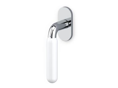 DK brass window handle on rose ALBA OLIVARI