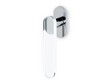 DK brass window handle on rose AQUA OLIVARI