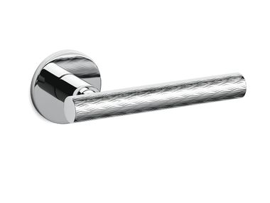 Brass door handle on rose ATENA PANIER OLIVARI