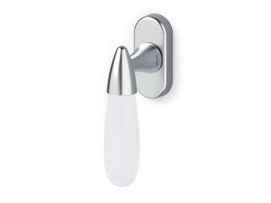 DK brass window handle on rose AURORA OLIVARI