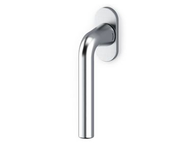 DK brass window handle on rose BASEL OLIVARI
