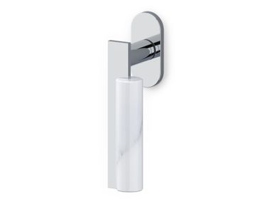 DK brass window handle on rose BAU OLIVARI