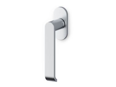 DK brass window handle on rose BETA OLIVARI