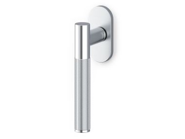 DK brass window handle on rose HYBRID OLIVARI