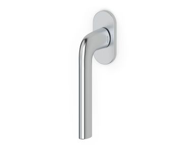 DK brass window handle on rose INTRO OLIVARI