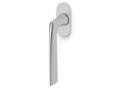 DK brass window handle on rose MISS OLIVARI