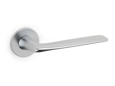 Brass door handle on rose MISS OLIVARI