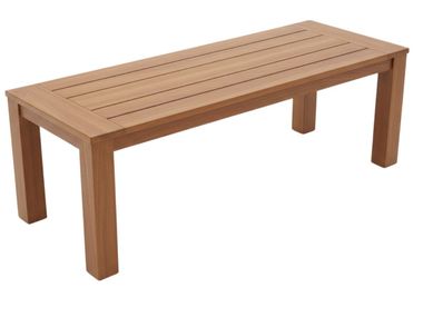 Rectangular teak dining table DOGA OM Showroom