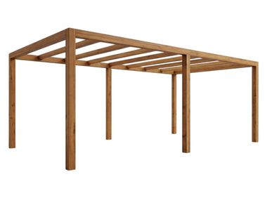 Freestanding teak pergola GAZ-0001 OM Showroom
