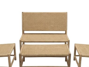 2 seater rattan garden sofa KETUT OM Showroom