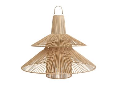Handmade rattan outdoor pendant lamp PAGODA OM Showroom