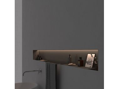 Mensola Da Bagno Non Forata Mensola Da Doccia In Acciaio Inossidabile Sus304 Mensola Adesiva Da Parete 23cm Spazzolata 79803064