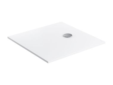 Square anti-slip composite material shower tray AQUAPURE M+ 80/90 OMNIRES