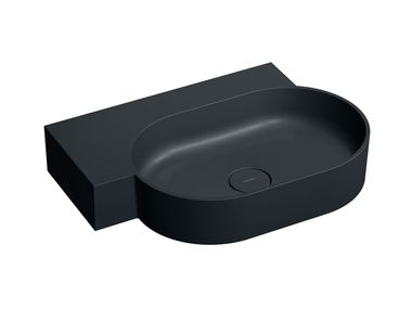 Lavabo ovale sospeso in materiale composito OVO M+ OVO555UWL / OVO645UWL OMNIRES