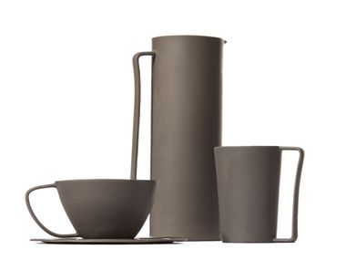Garrafa de mesa de porcelana ONDA CARAFFA Society Limonta