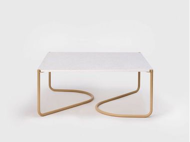 Rectangular recycled PET central coffee table UDA H35 ONDARRETA