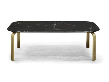 Nero Marquina marble central coffee table OPIUM FORMITALIA