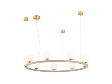 Luminária pendente de ferro e vidro TUMBLER ORION