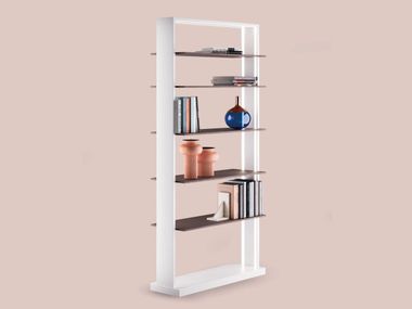 Open bookcase MINIMAL ORO NERO Collection