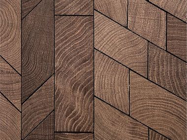 Pavimento/rivestimento in legno FORÊT ENDGRAIN SMOKE OSCARONO