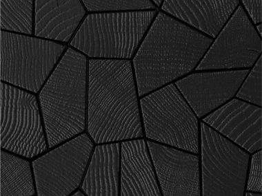 Pavimento/rivestimento in rovere OPUS ENDGRAIN BLACK OSCARONO