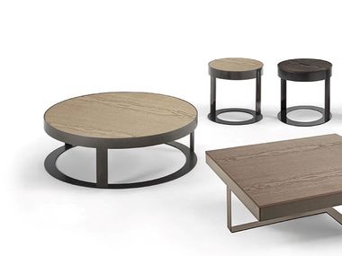 Mesa de centro redonda de metal OTIS Frigerio
