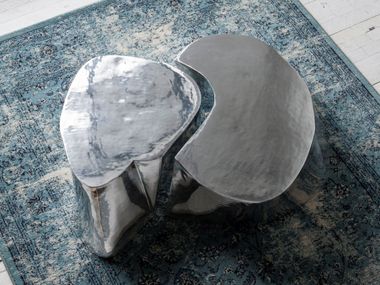 Cast aluminum coffee table OTTO ELITE TO BE