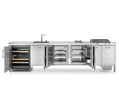 OUT330/1 Outdoor kitchen By ALPES-INOX | design Nico Moretto
