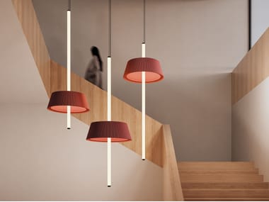 Lampada a sospensione acustica in PET riciclato CELESTE Olé Lighting