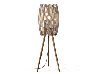 Lampada da terra / lampada da terra per esterno in corda POMA Olé Lighting