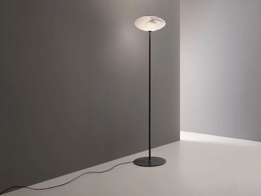 Glass and aluminium floor lamp ASTRELLE ELLIX PT Olev