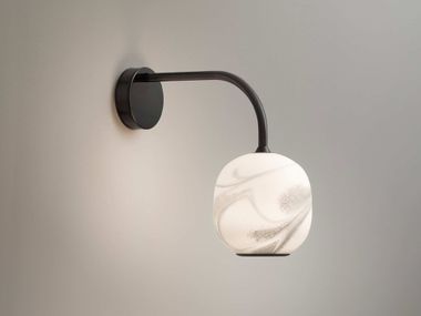LED Wandleuchte aus Aluminium und Glas ASTRELLE AP Olev