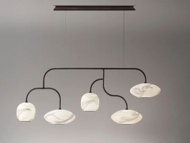 Blown glass pendant lamp ASTRELLE Olev