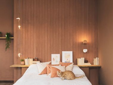 Lampada da terra a LED in ottone ALI DI LUCE OliveLab