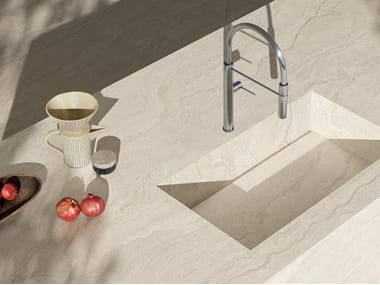 Optimum Surfaces, TRAVERTINO LUMINA Rivestimento in gres porcellanato effetto marmo