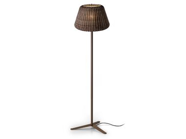 Rattan floor lamp RALPH PANZERI
