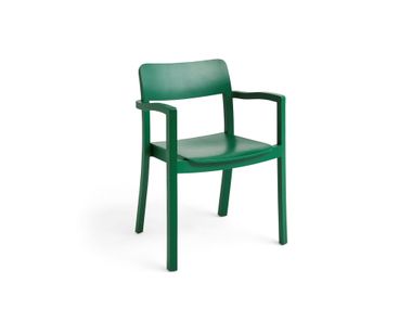 PASTIS Stackable wooden chair with armrests By Hay | design Julien Renault